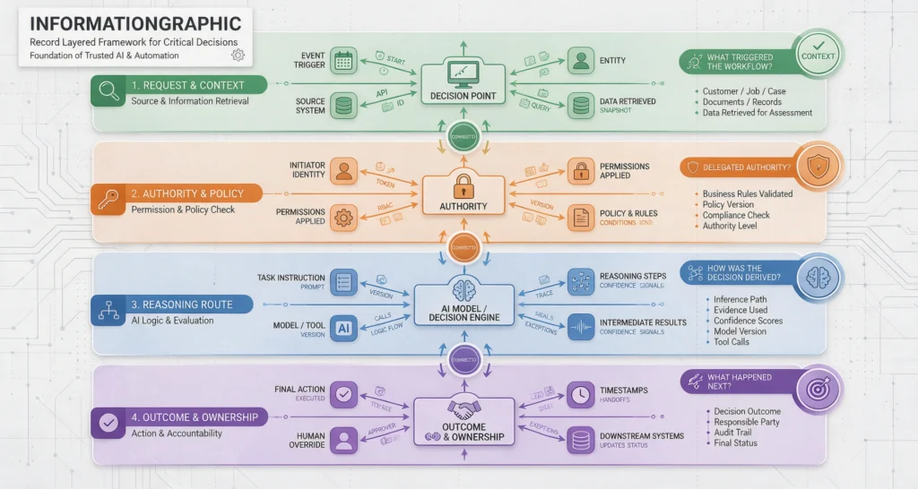 Infographic AI Audit Trail for Decisions