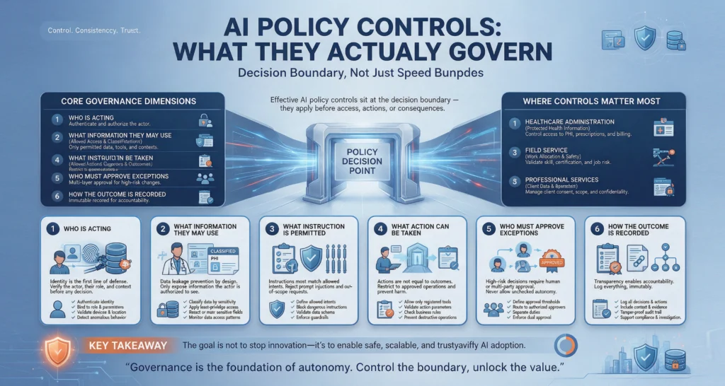 Best AI Policy Controls for Accountable Automation Infographic